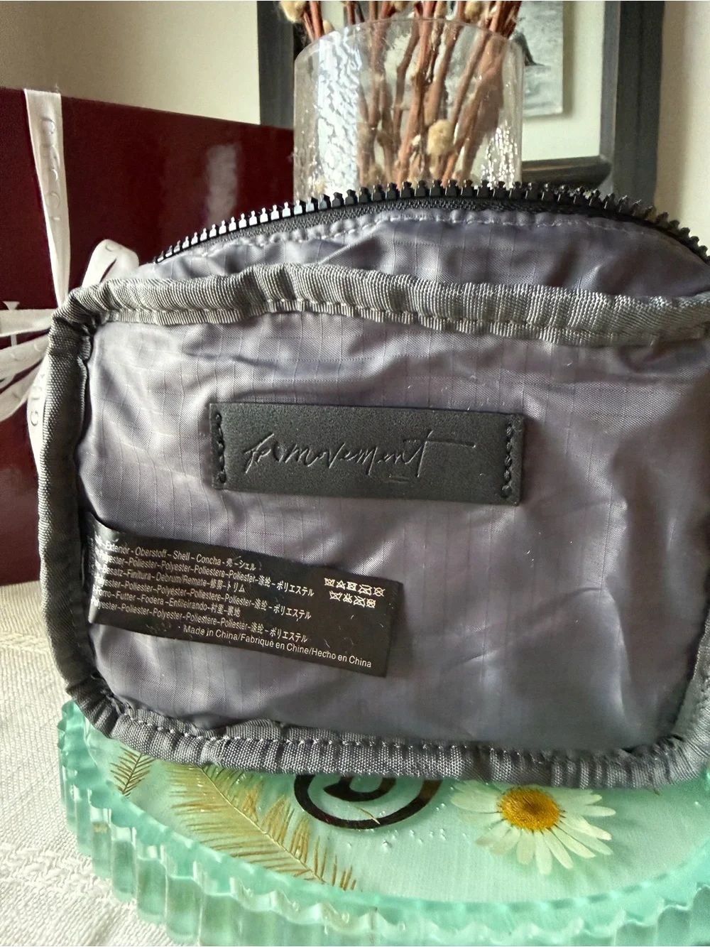 FP Movement by Free People Quilted Black Wristlet Pouch